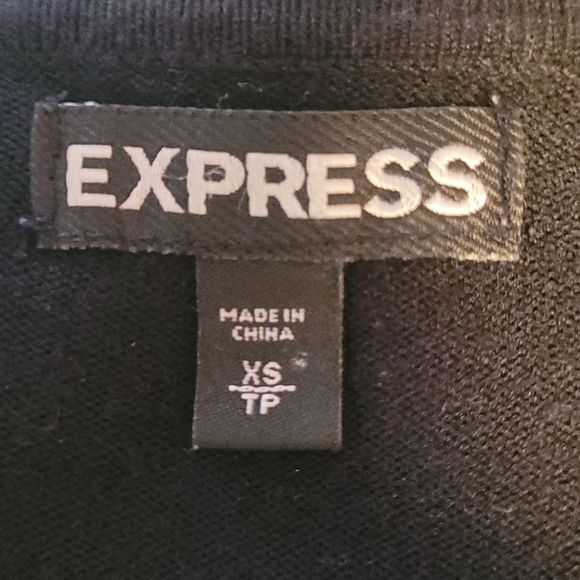 Express Cocktail Mini Sheath Dress Long Sleeve Boatneck Knit Pullover Bodycon - Picture 13 of 16